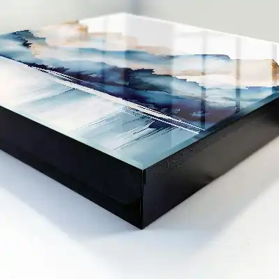 Designová skříňka na klíče Hory akvarel