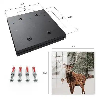 Designová skříňka na klíče Zimní jelen