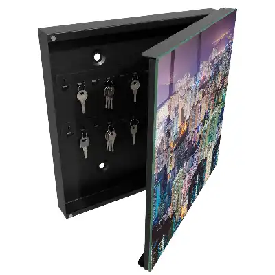 Designová skříňka na klíče Městská noc