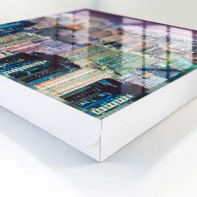 Designová skříňka na klíče Městská noc