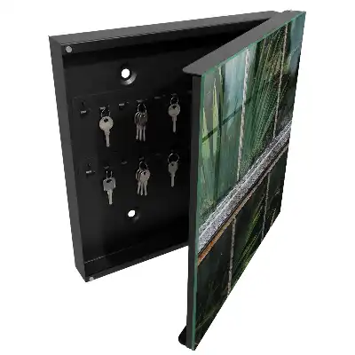 Designová skříňka na klíče Zelená harmonie