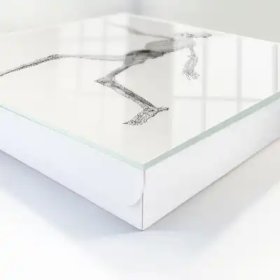 Designová skříňka na klíče Pohyb kostry