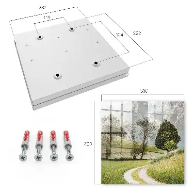 Designová skříňka na klíče Horská krajina