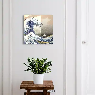 Designová skříňka na klíče Velká vlna