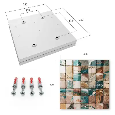 Designová skříňka na klíče Tónovaná mozaika