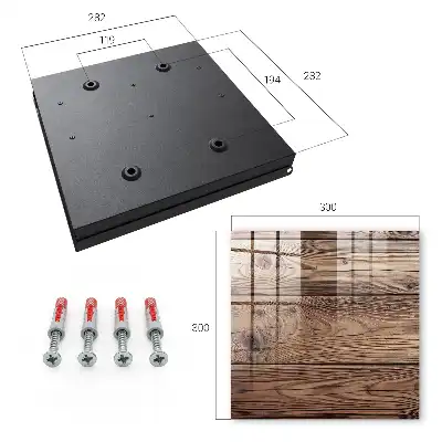Designová skříňka na klíče Dřevěný vzor