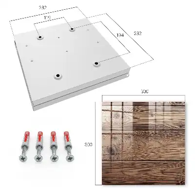 Designová skříňka na klíče Dřevěný vzor