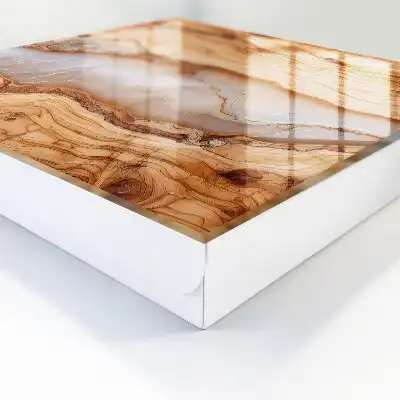 Designová skříňka na klíče Dřevěný vzor