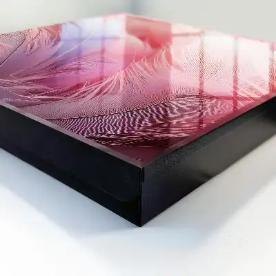 Skříňka na klíče Krásná růžová pírka