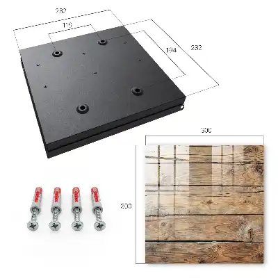 Designová skříňka na klíče Dřevěná prkna