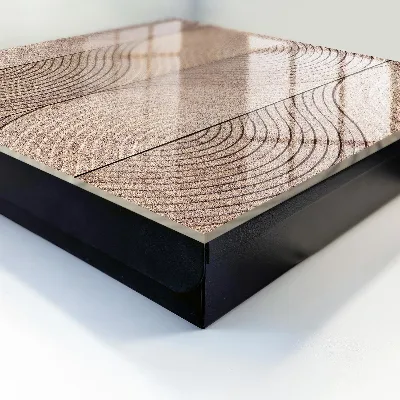 Designová skříňka na klíče s motivem textury vln