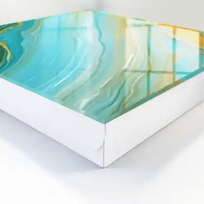 Designová skříňka na klíče Barevné vlny
