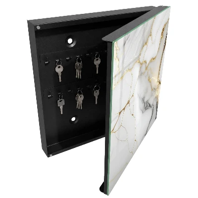 Skříňka na klíče v mramorovém designu
