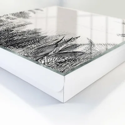 Designová skříňka na klíče s motivem tropické krajiny