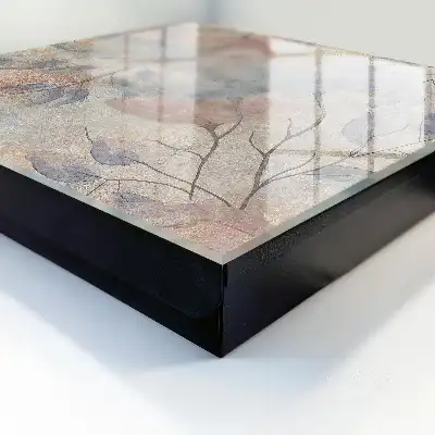 Designová skříňka na klíče Jemné listy