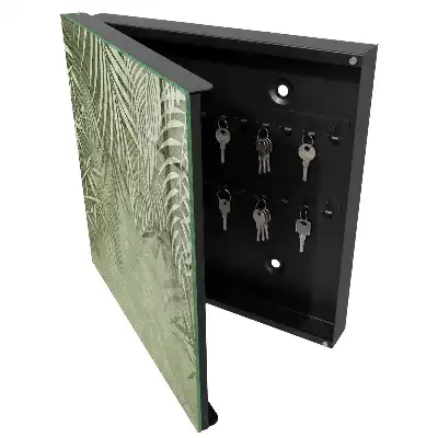 Designová skříňka na klíče Tropický vzor