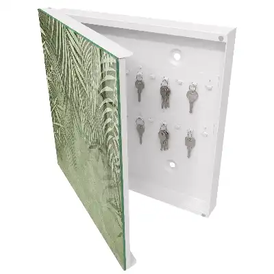 Designová skříňka na klíče Tropický vzor