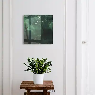 Designová skříňka na klíče Zelená elegance