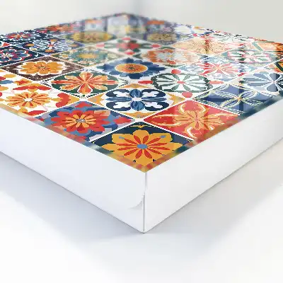 Designová skříňka na klíče Barevné dlaždice