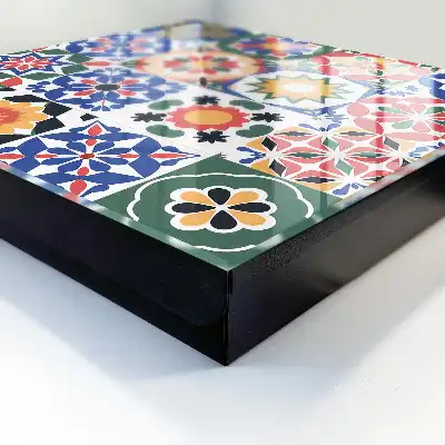 Designová skříňka na klíče Květinová mozaika