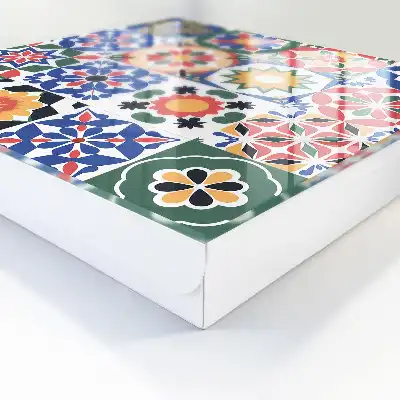 Designová skříňka na klíče Květinová mozaika