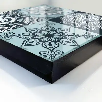 Designová skříňka na klíče Geometrické vzory