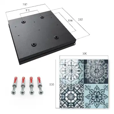 Designová skříňka na klíče Geometrické vzory