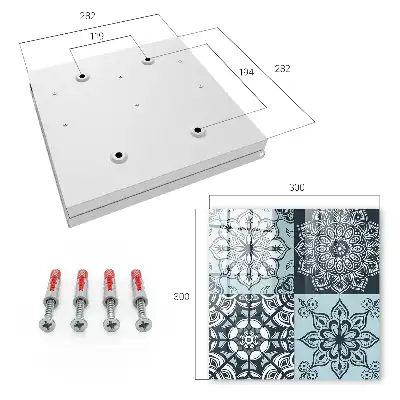 Designová skříňka na klíče Geometrické vzory