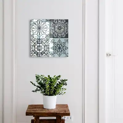 Designová skříňka na klíče Geometrické vzory