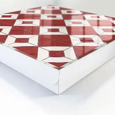 Designová skříňka na klíče Červená mozaika