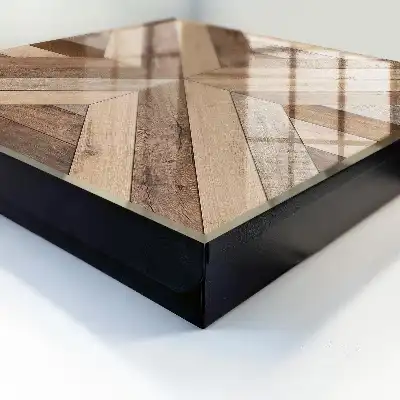 Krabička na klíče Dřevěná geometrie