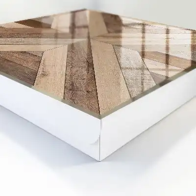 Krabička na klíče Dřevěná geometrie