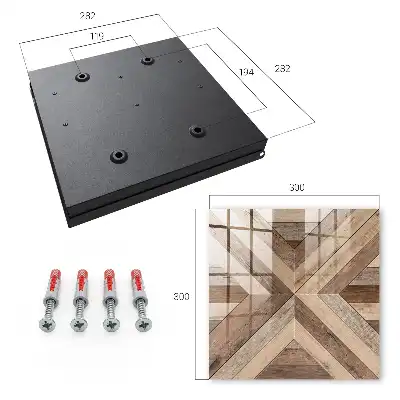 Krabička na klíče Dřevěná geometrie
