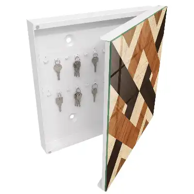 Designová skříňka na klíče Moderní geometrie