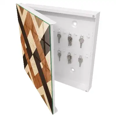 Designová skříňka na klíče Moderní geometrie