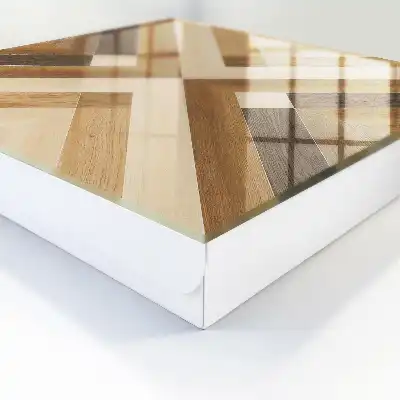 Designová skříňka na klíče Dřevěná elegance