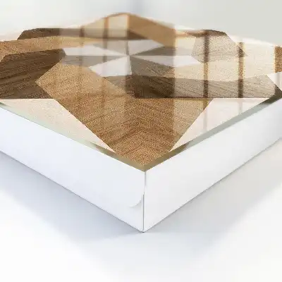 Designová skříňka na klíče Dřevěná hvězda