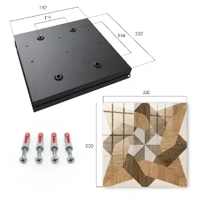 Designová skříňka na klíče Dřevěná hvězda