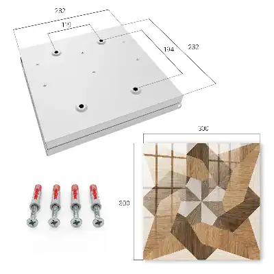 Designová skříňka na klíče Dřevěná hvězda
