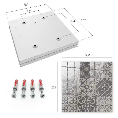 Designová skříňka na klíče Mozaika vzorů