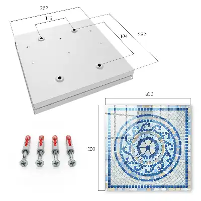 Skříňka na klíče Geometrická mozaika