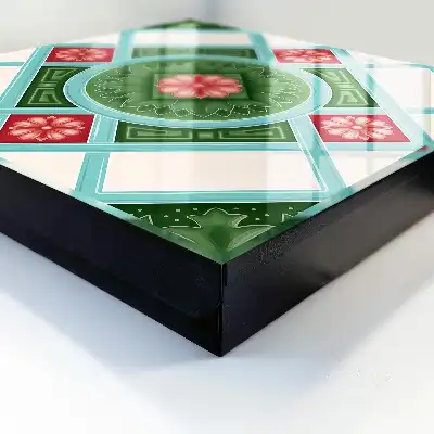 Skříňka na klíče Květinová geometrie