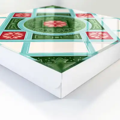 Skříňka na klíče Květinová geometrie