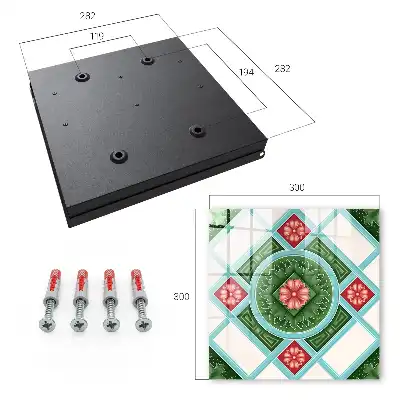 Skříňka na klíče Květinová geometrie