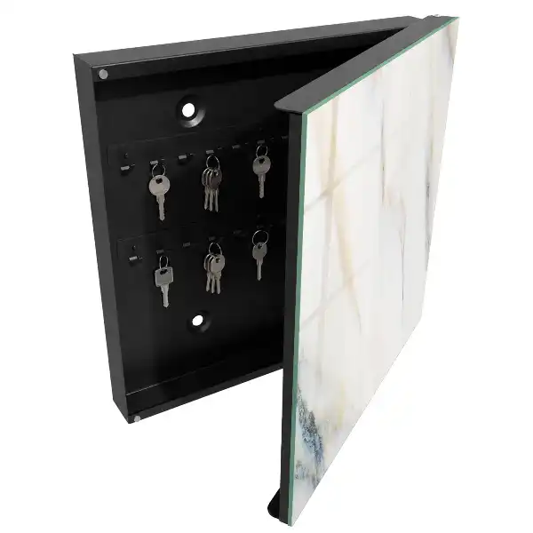 Designová skříňka na klíče Mramorový efekt