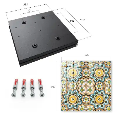 Designová skříňka na klíče Geometrická mozaika