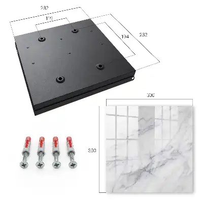 Designová skříňka na klíče Mramorová elegance