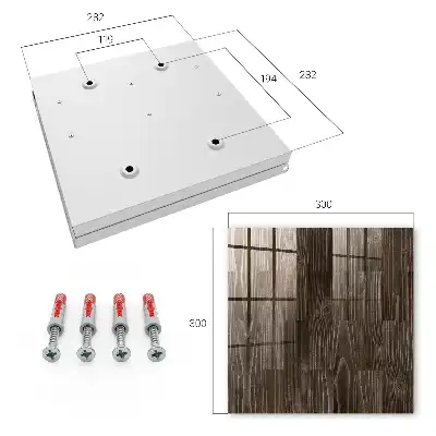 Designová skříňka na klíče Hnědé dřevo