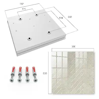 Designová skříňka na klíče Béžová rybí kost