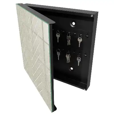 Designová skříňka na klíče Béžová rybí kost